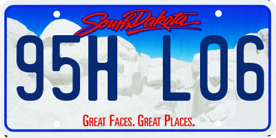 SD license plate 95HL06