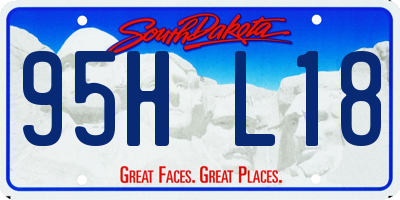 SD license plate 95HL18