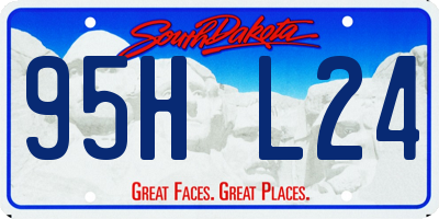SD license plate 95HL24