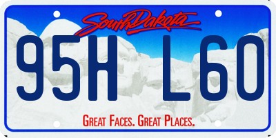 SD license plate 95HL60
