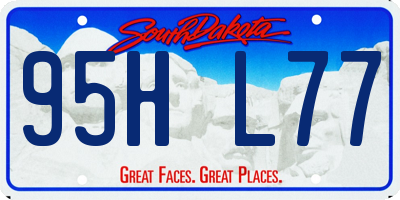 SD license plate 95HL77