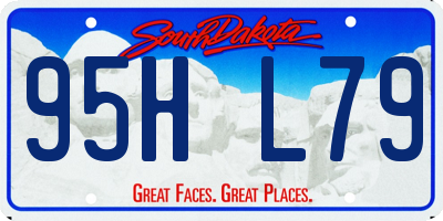 SD license plate 95HL79