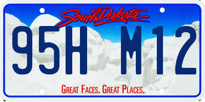SD license plate 95HM12