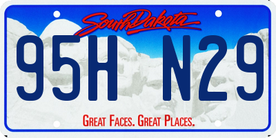 SD license plate 95HN29