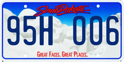 SD license plate 95HO06