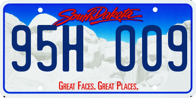 SD license plate 95HO09