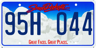 SD license plate 95HO44
