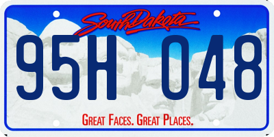 SD license plate 95HO48