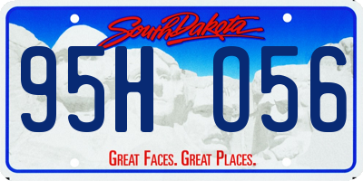 SD license plate 95HO56