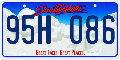 SD license plate 95HO86