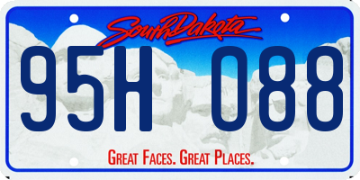SD license plate 95HO88