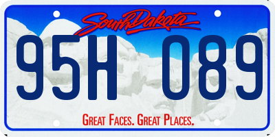 SD license plate 95HO89