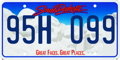SD license plate 95HO99