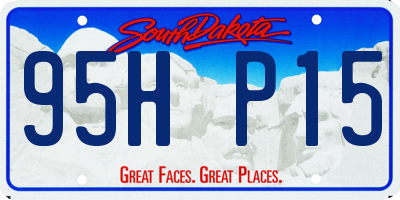 SD license plate 95HP15