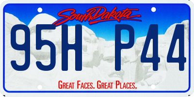 SD license plate 95HP44