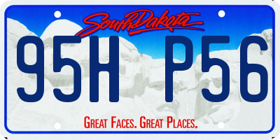 SD license plate 95HP56