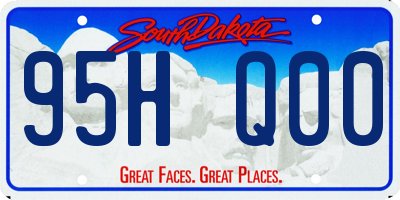 SD license plate 95HQ00