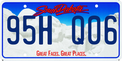 SD license plate 95HQ06