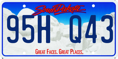 SD license plate 95HQ43