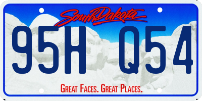 SD license plate 95HQ54