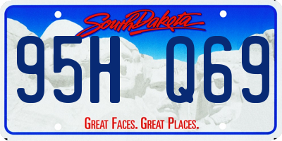 SD license plate 95HQ69
