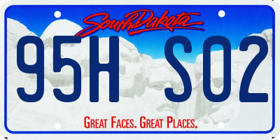 SD license plate 95HS02