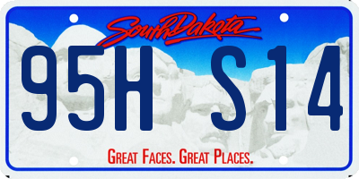 SD license plate 95HS14