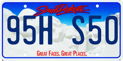 SD license plate 95HS50