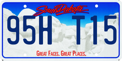 SD license plate 95HT15