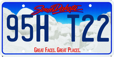 SD license plate 95HT22