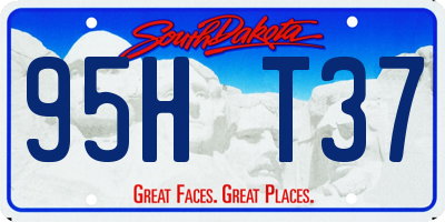 SD license plate 95HT37