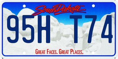 SD license plate 95HT74