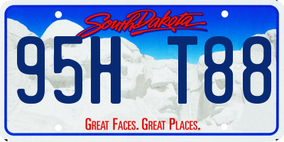 SD license plate 95HT88