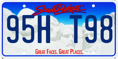 SD license plate 95HT98