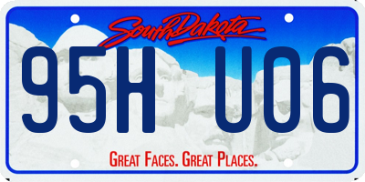 SD license plate 95HU06