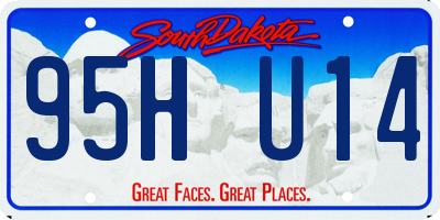 SD license plate 95HU14