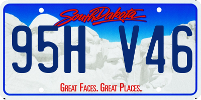 SD license plate 95HV46