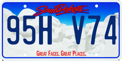 SD license plate 95HV74