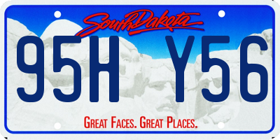 SD license plate 95HY56