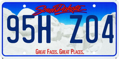 SD license plate 95HZ04