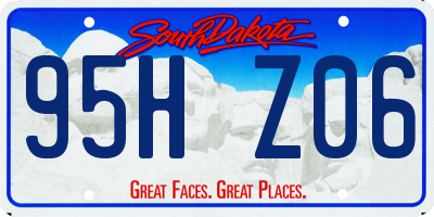 SD license plate 95HZ06