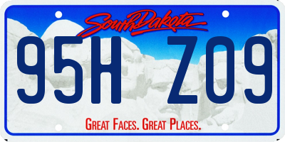 SD license plate 95HZ09