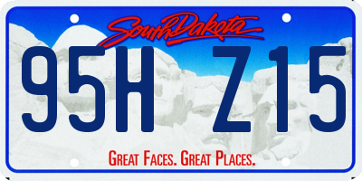 SD license plate 95HZ15