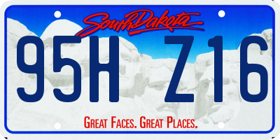 SD license plate 95HZ16