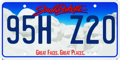 SD license plate 95HZ20