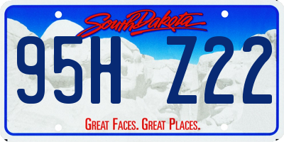 SD license plate 95HZ22