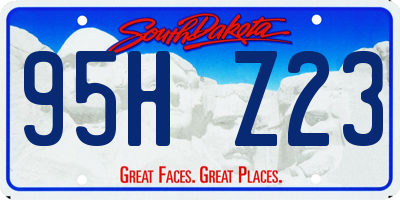 SD license plate 95HZ23