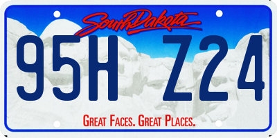 SD license plate 95HZ24