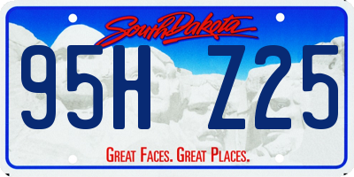 SD license plate 95HZ25
