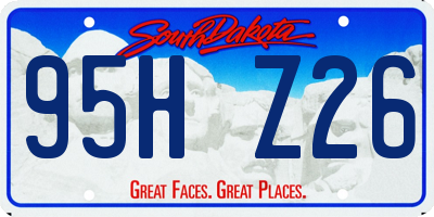 SD license plate 95HZ26